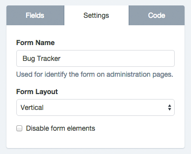 NPOHarmony - Form Builder - Basic Form Settings