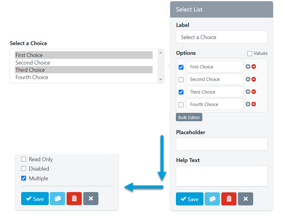 NPOHarmony - Form Builder - Select List Multiple